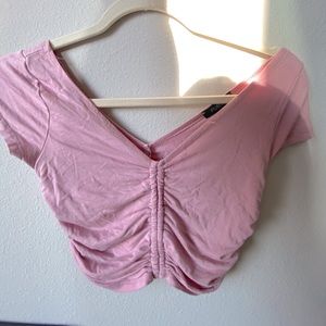 blush crop top